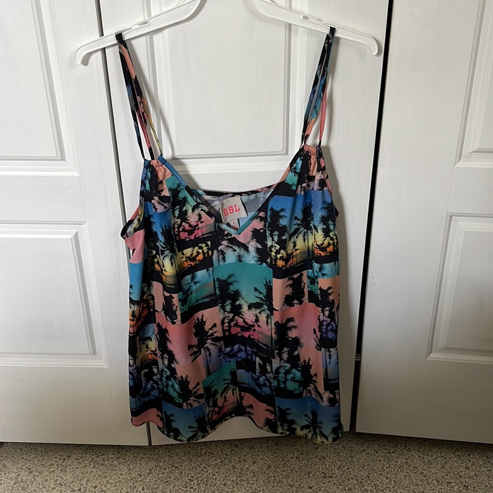 Retro Palm Tree Tank - Picture 2 of 4